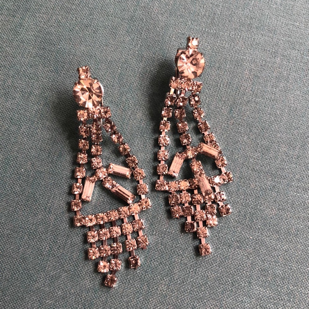 Rhinestone Dangle Earrings